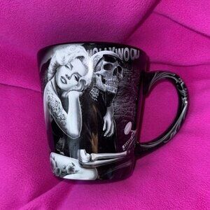 RoddO Die Hollywood Homegirl Black & White Ceramic Mug